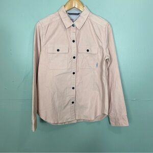 Stio Saratoga Corduroy Pink Button Down Shirt Large